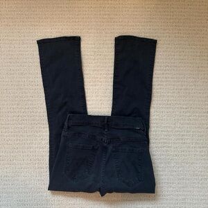 MOTHER Black Insider Crop Jeans